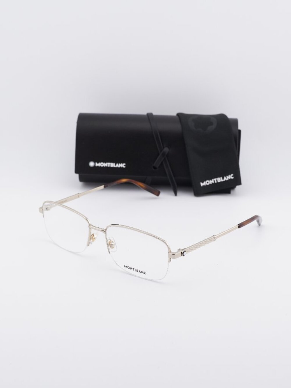 Montblanc MB0028O 005 Rectangle Eyeglasses 58mm – Gold